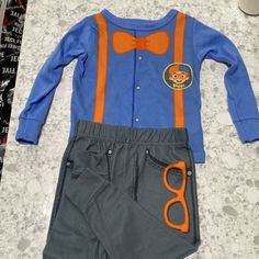 Blippi Pajamas 2t Snug Fit New Without Tags Playful Blue School Sets, Blippi Costume, 2nd Birthday Party, Birthday Idea, Kids Pajamas, Pajama Sets, 2nd Birthday, Blue Gray, Snug Fit