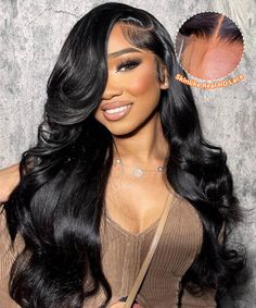 Karlami Skinlike Swiss HD Lace 13x4 Full Frontal Body Wave Wig Match All Skin Tones Frontal Wig Body Wave, Full Lace Frontal, Invisible Lace, Full Frontal, Effortless Beauty, Wave Wig, 360 Lace Wig, Colored Wigs, Body Wave Wig