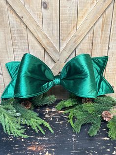 Large 24 Inch, Farrisilk Big Bow, Wired Bow, Wreath Attachment, Tree Decor Farrisilk Bow is ready to be displayed! Has a wire inside to hold its shape.  Measures 24 inch x 8 inch. Please visit my shop to see more of my available Farrisilk Ribbon, Sprays and Ornaments!  🎀 Will ship within 3 Days.  🎀 Ready to ship! Thank you for shopping with Krafty Karen Designs! www.kraftykarendesigns.com Big Bows, Tree Decor, Velvet, Birthday Gifts, Paper Party Supplies, Craft Supplies, Purses And Bags, Fabric, Music Clothes