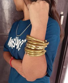 Brass Bangles, Bangle Stackable Bracelets, Gold Bangles, Boho bracelets Adjustable IMPORTANT NOTE....👇 free surprise gift on purchase of 1 product. 2 rings free gifts on purchase of 5 products. ❥ Customers' satisfaction is our biggest priority, please contact us with any questions/queries for future or existing orders, and we will do our best to make sure you are happy with your order. ❥Please make sure to add the correct address during checkout. You can return your purchased item within 15 day Gold Metal Wrap Bracelet Bangle, Gold Wrap Bracelet Gift, Metal Bracelet For Festivals, Metal Bracelets For Festivals And Gifts, Gold Wrap Bracelet For Parties, Stackable Bracelets For Festivals, Gold Metal Wrap Bracelet For Party, Gold Stackable Bracelets For Festivals, Flexible Gold Bracelets For Party