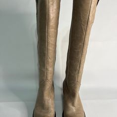 Description: Used Gianni Bini Tan/Beige Leather Boots These Have A Distressed Worn Look To The Leather. There Are Slight Variations In The Leather. What Looks Like Scratch Marks Or Dark Areas Is Part Of The Distressed Look. No Zipper, But Pull On. There Are Finger Loops To Help Pull Them On. Excellent Condition, Some Heel Wear. Only Worn A Couple Of Times. Please View Pictures Condition: Excellent/Used Made In China Brand: Gianni Binni Material: Leather Upper Fabric Lining Man Made Sole Color: T Gianni Bini Shoes, View Pictures, 2 Inch Heels, Gianni Bini, Leather Boots, Heel Height, Leather Upper, Size 6, China