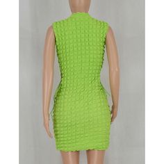 Fluorescent Green Side Lace-up Sleeveless Bodycon Dress Green Stretch Sleeveless Dress For Night Out, Sleeveless Lime Green Mini Dress For Summer, Green Sleeveless Bodycon Dress, Green Bodycon Sleeveless Dress For Spring, Sleeveless Green Bodycon Dress For Spring, Spring Green Sleeveless Bodycon Dress, Green Sleeveless Mini Dress For Club, Green Sleeveless Midi Dress For Night Out, Sleeveless Green Mini Dress For Club