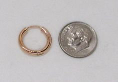 Small 14K Rose Gold Hinged Huggie Hoop Earrings, .60 In (15mm) (2.5mm Tube) - LooptyHoops Rose Gold Small Hoop Huggie Earring (single), Rose Gold Small Hoop Huggie Earrings, Hypoallergenic Rose Gold Small Hoop Huggie Earrings, Rose Gold Round Huggie Earrings, Nickel Free Rose Gold Round Huggie Earrings, Nickel-free Rose Gold Round Huggie Earrings, Tarnish Resistant Round Rose Gold Cartilage Earrings, Rose Gold Small Hoop Cartilage Earrings, Rose Gold Huggie Jewelry With Spring Ring Clasp