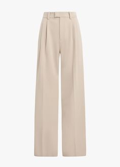 THE AGNES PANT | Favorite Daughter Wide Leg Trousers Outfit, Ivory Pants, Celana Fashion, Cream Trousers, Work Pants Women, Cream Pants, Trouser Outfit, Idee Cosplay, Suiting Fabric