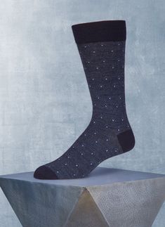 A classic, timeless pattern, richly translated in our soft merino wool. The most comfortable merino sock ever made starts with using the best yarn possible, produced by one of the leading merino wool spinners in the world in Biella, Italy. The extra soft merino wool yarn is "top-dyed", a laborious method in which only the longest fibers are used in production. The raw wool is 100% sourced in an animal-friendly manner from sheep that are not mulesed; and with a nod to sustainability, the mill is Renewable Energy Resources, Perfect White Shirt, Merino Wool Socks, Energy Resources, Navy Man, Merino Wool Yarn, The Mill, Fine Yarn, Wool Socks