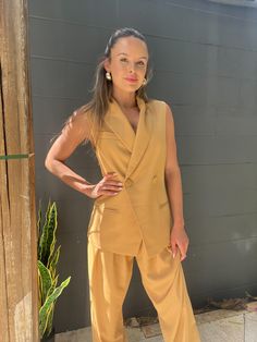 92% Polyester 8% Elastane Lining: 96% Polyester, 4% Elastane Dry clean only Made in China The Sei model is 5'10", wearing size 2. Lauren is 5'2", wearing size 0. Oversized fit, if in between sizes we suggest sizing down. Oversized Vest, Jumpsuit And Blazer, Shoes Heels Wedges, Clothing Essentials, Sweater Sale, Romper Dress, Italian Fabric, Tailored Trousers, Dress Romper