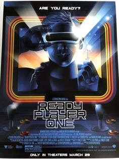 a movie poster for the film ready player one