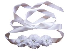 PRICES MAY VARY. Matched-all dresses flower sashes Best accessory for flowergirls dresses and bridesmaid dresses Just cut off the end of the ribbon if it's a little long for the girls dress It will make your girls dress be very beautiful and unique. White Bridal Sash Belt For Bridesmaid, White Bridal Belt With Sashes For Bridesmaid, Elegant Sashes With Handmade Flowers For Party, Adjustable Ribbon Wedding Sashes, Elegant Handmade Flower Sashes For Party, White Ribbon Sash For Bridesmaid, Adjustable Bridesmaid Bridal Belt With Sashes, Adjustable White Bridal Belt For Bridesmaid, Adjustable Bridal Belt With Sashes For Bridesmaid