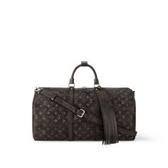 LOUIS VUITTON® - Keepall Bandoulière 50 - Black Elizabeth Windsor, Louis Vuitton Sac, Louis Vuitton Gifts, Trunk Bag, Crocodile Bags, Louis Vuitton Keepall, Monogram Pattern, Wallet Pouch, Buckle Shoes