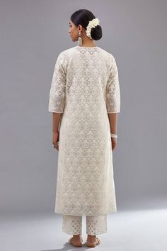 Buy Off White Kurta And Dupatta Floral & Sequins Straight Pant Set For Women by KORA Online at Aza Fashions. Elegant Cotton Sharara With Straight Kurta, Elegant Cotton Sharara, Elegant Cotton Silk Palazzo Set With Chikankari Embroidery, Elegant Cotton Sharara With Chikankari Embroidery, Elegant Cotton Palazzo Set With Chikankari Embroidery, Elegant Cotton Salwar Kameez For Navratri, Elegant Cotton Churidar For Navratri, White Chanderi Dress With Pallu, Off White Palazzo Saree Set For Eid