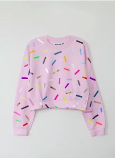 Confetti Sweater, Grey Photos, Kids Nightwear, Girls Fleece, Kids Trend, Pink Sand, Kinds Of Clothes, Kids Wear, High Waisted Pants