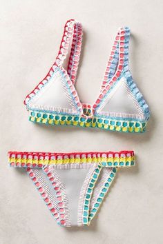 Bikinis Crochet, Outfit Trends, Modieuze Outfits, Summer Bikinis, Cute Swimsuits, Summer Suits, Cute Bikinis