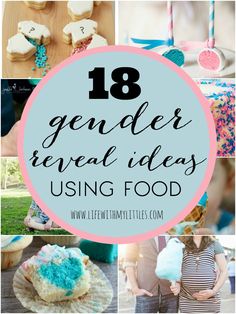 These 18 gender reveal ideas using food are so cute! Seriously such fun ways to reveal your baby's gender! Gender Reveal Food, Gender Reveal Party Food, Baby Gender Prediction, Simple Gender Reveal, Gender Prediction, Gender Reveal Ideas, Krispy Kreme, Baby Gender Reveal, Baby Reveal