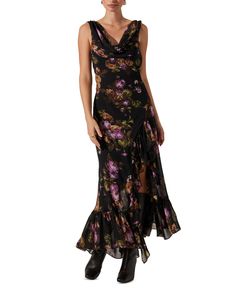 in stock Fall Faves, Astr The Label, Purple Floral, The Label, Fall Outfits, Sleeveless Dress, Black Dress, Pick Up, In Store