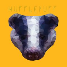 a bear's head with the words, shuffle pufff on top of it