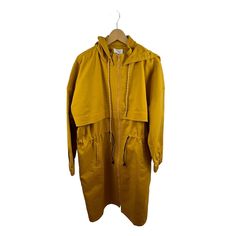 Approx: 43" Length, 27" Pit To Pit, 19.5" Sleeves 97% Cotton 3% Spandex Elastic Drawstring Waist Elastic Hem Sleeves Long Sleeves Drawstring Hood Full Zip Color Honey Two Side Pockets Shipping 24 Hour Turnaround With Payment Smoke Free Offer Friendly Oversized Fall Parka For Outdoor, Oversized Fall Parka For Outdoor Activities, Oversized Fall Windbreaker With Drawstring Hood, Oversized Windbreaker With Drawstring Hood For Fall, Outdoor Hooded Jacket With Drawstring, Oversized Hooded Outerwear With Drawstring, Hooded Windbreaker With Relaxed Fit For Winter, Relaxed Fit Hooded Windbreaker For Winter, Oversized Hooded Jacket For Fall Outdoor