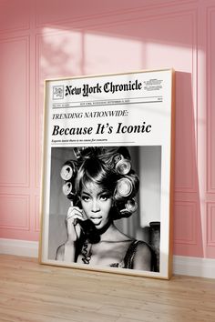 an advertisement for the new york chronice magazine, because it's iconic