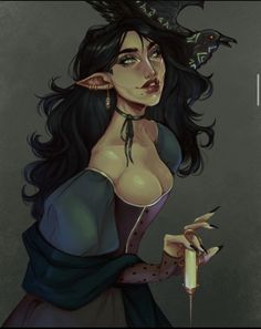 Gothic Characters, Dnd Elves, Elf Characters, Female Elf, Alien Character, Dungeons And Dragons Homebrew, Fantasy Artist