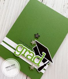 Grad Cards Handmade, Stampin Up Graduation, Christmas Card Making Ideas, Christmas Card Easy, Handmade Christmas Card Ideas, Agenda Scrapbook, Grad Hats, Bobo Balloon