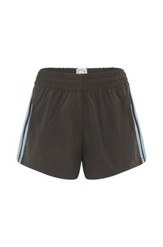 The Romeo Track Short is a low rise short, featuring an adjustable drawstring waistband and contrast taping on legs. Sporty Bottoms With Contrast Trim For Workout, Sporty Workout Bottoms With Contrast Trim, Sporty Bottoms With Contrast Trim For Sports, Athleisure Shorts With Side Stripes, Sporty Shorts With Contrast Trim For Sports, Sporty Shorts With Side Stripes, Sporty 4-way Stretch Short Bottoms, Sporty Shorts With Contrast Trim, Micro-elastic Solid Shorts With Contoured Waistband