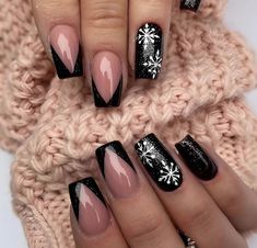 Christmas Press On Nails, Christmas Nails Diy, Ballet Nails, Winter Nails Acrylic, Nagel Tips, Nails For Women, Xmas Nails, Stick On Nails