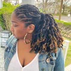 Loc Fashion Black Women, Rope Twist Loc Styles For Women, Twist Loc Styles, Loc Ponytail, Loc Styles For Women, Loc Appreciation, Fashion Black Women, Dreads Styles For Women, Natural Locs