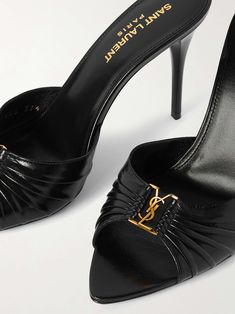 Friends Clothing, Saint Laurent Heels, Shoes Wishlist, Hak Tinggi, Ysl Shoes, Stunning Shoes, Lace Heels, Powerful Art, Fancy Shoes