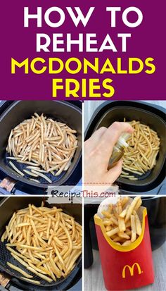 how to reheat mcdonald's fries in an air fryer with instructions