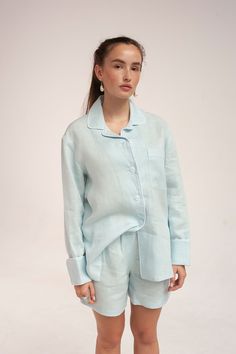 Linen pajama Set, Linen pajama Set Women, Linen pyjamas with Shorts, Linen Shirt and linen Shorts, Linen Sleepwear set Woman, Short linen pajamas Linen Loungewear Set, Linen Pajama Set, Linen Two Piece Set, Blue Pajamas, Plus Size Linen, Linen Shorts Women, Linen Pajamas, Womens Summer Shorts, Linen Loungewear