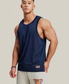 Key features: - Breathable mesh fabric (100% Polyester, 150G ±5%g/m²) - Moisture-wicking technology - Athletic fit with sleeveless design for maximum mobility - Lightweight and skin-friendly - Versatile for layering or solo wear - Machine washable for easy care Model Information: Height 174 cm, Weight 72 kg, Wearing size L Experience the perfect blend of style, comfort, and performance with our Athletic Mesh Tank Top - your new go-to for all your active pursuits. Mesh Tank Top, High Intensity Workout, Mesh Material, Sporty Look, Athletic Fits, Mesh Fabric, Fabric Material, Athletic Tank Tops, Moisture Wicking