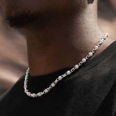 Introducing the Iced Ball Box Link Chain in 14k White Gold. This exclusive piece features a classic ball chain covered in pave hand-set stones between box chain links for a unique design. Meticulously crafted, it shines brilliantly and lasts a lifetime. Elevate your style with this versatile chain that pairs perfectly with its matching bracelet. Cop yours now! This product is guaranteed for life - GLD will repair the item should you experience any defects in craftsmanship or breakage. Specificat Forever Products, Ice Ball, Link Chain Bracelet, Chain Links, Matching Bracelet, Vermeil Jewelry, Custom Earrings, Matching Bracelets, Pendant Bracelet