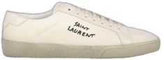 Saint Laurent Logo, On The Side, Sneakers White, Leather Sneakers, Saint Laurent, Leather Upper, Lace Up, Relaxed Fit, Collage