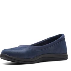 New!!! Clarks Women's Breeze Ayla Navy 26175008 Size 8 1/2 Color Blue Features: Comfort Closure Type: Slip-On Footwear Technology: Clarks - Cloudsteppers Shoe Heel Height: 1 Inch Upper/Outer Base Material: 100% Synthetic Shoe Lining Material: Textile Sole Material Content: 100% Thermoplastic-Rubber Toe Type: Plain Toe, Closed Toe Care: Spot Clean Heel Style: Flat Heel Country Of Origin: Imported Clean And Free Smoking Home Blue Synthetic Flats With Removable Insole, Blue Slip-on Synthetic Flats, Blue Synthetic Flats With Round Toe, Blue Synthetic Round Toe Flats, Blue Synthetic Closed Toe Flats, Blue Closed Toe Synthetic Flats, Blue Flats With Ortholite Insole And Round Toe, Blue Synthetic Slip-on Flats, Clarks Cloudsteppers