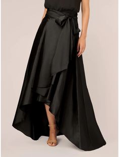 A-Line Wedding Guest Dresses Party Dress Formal Black Dress Plus Size Asymmetrical Sleeveless Jewel Neck Satin with Bow(s) Pleats Crystals 2024 Black Dress Plus Size, Formal Black Dress, Party Dress Formal, Ball Skirt, Dresses Formal Elegant, Dresses Quinceanera, Black Dress Formal, Ball Gown Skirt, Wedding Guest Dresses