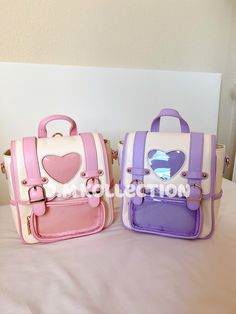 ✨Eternal Love Ita Bag ✨   Descriptions - Dimension: 21.6*20.4*10.2 cm - 2 Colors: Lily Lavender or Blush Pink - Adjustable Shoulder, Crossbody, or        Backpack - Embossed Logo - Soft PU Leather - Gold Hardwares  - 2 Removable Inserts - Interior Key Strap - Gold Button Feet  - 2 Side Pockets - Interior Zippered Top Opening - Inner Pockets and Zipper Pocket     Thank you for supporting our small business! Cute Large Capacity Purple Backpack, Purple Kawaii Bag For Students, Purple Kawaii Student Bag, Cute Purple Shoulder Bag For School, Cute Purple Student Bags, Kawaii Rectangular Backpack Perfect For Gifts, Kawaii Rectangular Backpack Gift, White Cute Satchel With Detachable Strap, Cute White Satchel With Detachable Strap