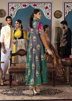 Luxury Semi-stitched Multicolor Traditional Wear, Luxury Multicolor Traditional Wear With Dabka Work, Rozina Munib Dresses Parties, Luxury Multicolor Dupatta With Dabka Work, Luxury Meenakari Traditional Wear For Party, Luxury Multicolor Traditional Wear With Dabka, Luxury Multicolor Traditional Wear In Silk Thread, Luxury Multicolor Traditional Wear With Zari Work, Luxury Multicolor Dabka Work Dresses