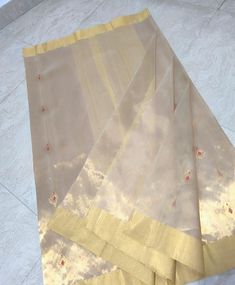 This is beautiful pure tissue chanderi silk sari with running blouse piece. Designer Silk Pre-draped Saree For Festivals, Eid Cotton Silk Blouse With Sheer Dupatta, Silk Pre-draped Saree With Sheer Dupatta For Diwali, Designer Sheer Dupatta Blouse Piece In Cotton Silk, Designer Cotton Silk Blouse With Sheer Dupatta, Bollywood Cotton Silk Blouse With Sheer Dupatta, Bollywood Style Blouse With Sheer Dupatta In Cotton Silk, Katan Silk Saree With Resham Embroidery For Celebration, Silk Traditional Wear With Sheer Dupatta