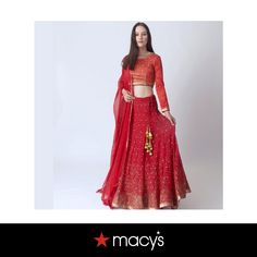 in stock Traditional Red Lehenga For Evening, Formal Hand Embellished Lehenga, Formal Red Lehenga With Sheer Dupatta, Elegant Red Lehenga With Dupatta, Formal Red Lehenga With Dupatta, Festive Red Hand Embellished Lehenga, Designer Festive Lehenga For Festivals, Red Lehenga For Formal Festive Occasions, Red Lehenga For Diwali Evening