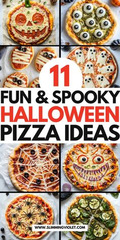 fun and spooky halloween pizza ideas for kids that are easy to make at home