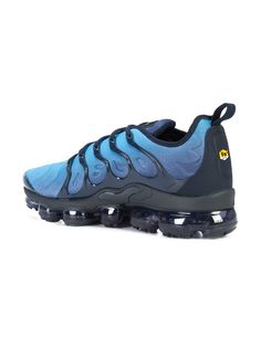 Nike Air Vapormax Plus Sneakers - Farfetch Outdoor Air Max Cushioning Lace-up Sneakers, Nike Air Max Cushioned Lace-up Basketball Shoes, Nike Air Max Low-top For Outdoor, Blue Low-top Sneakers For Outdoor, Modern Blue Low-top Sneakers, Custom Lace-up Sneakers With Air Cushioning For Streetwear, Custom Lace-up Running Sneakers With Air Cushioning, Blue Nike Air Max Lace-up For Sports, Nike Dynamic Lace-up Running Shoes