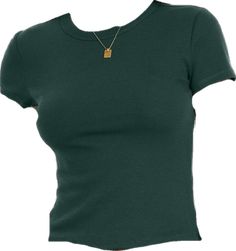 Fitted Casual Cropped T-shirt With Crew Neck, Casual Stretch T-shirt With Cap Sleeves, Green Ribbed Crew Neck T-shirt, Casual Cap Sleeve Tops, Casual Fitted Crew Neck T-shirt, Fitted Short Sleeve Basic T-shirt, Casual Fitted T-shirt With Cap Sleeves, Casual Stretch Crew Neck Short Sleeve Top, Casual Stretch Short Sleeve T-shirt