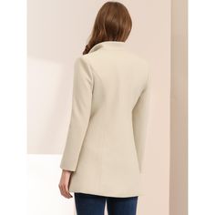 An elegant overcoat covered in a turn-down collar and full placket offers a charming look for day or night. Solid color and a turn-down collar bring casual elegance to a long-sleeved winter coat. Suitable for Casual, Business, Work, Dating, Weekend, Party, and Daily Wear. This classic winter mid-long overcoat is stylish and comfortable to wear, which is an essential overcoat for every modern woman and girl. Perfectly pair it with pants for a warm and business casual look, and style it with a lon Long Overcoat, Winter Outwear, Long Winter Coats, Weekend Party, Business Work, Classic Coats, Wool Peacoat, Long Winter, Chic Woman