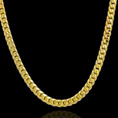 Yellow Gold Cuban Link Chain Cuban link Chains (also known as Miami Cuban links) are an evolution of the hip-hop jewelry movement that began in the late 70's to mid-80's. In fact, many still consider Cuban link necklaces as a component of hip-hop fashion. Details  - 6.5 Millimeter - 14K 575 Solid Real Gold (Not Plated) - Box lock with double clip lock in for extra security please see photo for details. Weight break down in every length. 16 inch  approx 21 grams solid gold 18 inch  approx 23.5 gr Gold Rope Chain Jewelry For Streetwear, Gold Rope Chain Jewelry, Gold Cuban Link Jewelry For Streetwear, Gold Link Jewelry For Streetwear, Streetwear Jewelry With Box Chain And Cuban Link, Gold Cuban Link Necklace With Curb Chain For Streetwear, Figaro Chain Link Jewelry For Streetwear, Gold Cuban Link Necklace For Streetwear, Cuban Link Box Chain Necklace For Streetwear