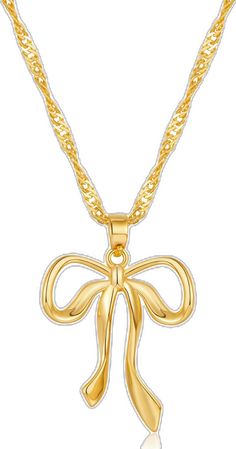 Gold Necklace With Ribbon For Gift, Gold Necklace With Ribbon Perfect For Gifts, Formal Gold Necklaces With Ribbon, Gold Necklaces With Butterfly Knot For Gift, Elegant Gold Necklace With Ribbon, Gold Necklace With Butterfly Knot For Gift, Gold Butterfly Knot Necklace For Gift, Formal Gold Necklace With Ribbon, Formal Gold Ribbon Necklace