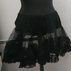 Skirt With Elastic Waist/Peticoat 2 Rows Of Ruffles Length: 14 Inches Long On All Peticoat's Halloweencostumescode9 Girl Alien Costume, Police Officer Halloween Costume, Harajuku Skirt, Jo Malone Cologne, Riding Vest, Alien Costume, Black Zip Ups, Down Vest, Scrub Pants