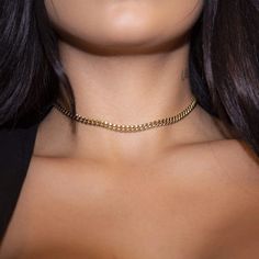 5mm Miami Cuban Link Chain – The GLD Shop Minimalist Cuban Link Chain Jewelry, Trendy Everyday Jewelry With Curb Chain, Everyday Jewelry Choker With Box Chain, Minimalist Cuban Link Necklace, Minimalist Box Chain Choker, Everyday Jewelry Box Chain Choker, Minimalist Cuban Link Necklace With Adjustable Chain For Everyday, Dainty Curb Chain Jewelry For Layering, Minimalist Cuban Link Necklace With Adjustable Chain