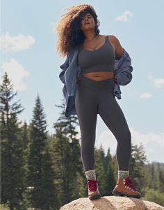 OFFLINE By Aerie Real Me High Waisted Crossover Legging Aerie Outfit, Aerie Real, Offline By Aerie, Home Outfit, Dress Brands, Crossover, Workout Clothes, Women's Jeans, American Eagle Outfitters