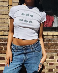 "find more designs on www.luckygirlus.com S I Z E  &  F I T ✸ Model is Wearing: Medium ✸ Height: 5'5\" ✸ Bust: 34\" ✸ Waist: 27\" BELLA + CANVAS 1010 WOMEN'S MICRO RIB BABY TEE ✸ 52% Airlume combed and ring-spun cotton, 48% polyester ✸ classic baby tee fit ✸ women's t-shirts ✸ made ethically in the U.S. ✸ designed and hand made by yours truly Coquette Baby Tees | Cherry Baby Tees | Espresso Martini Baby Tees | Cropped Graphic Tees | Martini Baby Tees | Cocktail Baby Tees | Streetwear Baby Tees" Baby Tee Outfit, Expresso Martini, Bebe T Shirt, Cropped Graphic Tees, Cherry Baby, Baby Graphic Tees, Baby Tees, Espresso Martini, Baby T Shirts