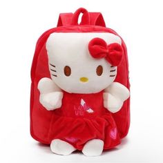 Hello Kitty Plush Mini Backpack. New In Package. Measures 10” High, 10” Wide & About 4-5” Deep. Super Cute!! Hello Kitty On Front Adds And Extra 2” To The Depth. Playful Red School Bag, Cute Red Backpack For School, Cute Red School Backpack, Cute Red Bag With Cat Design, Red Character Bag For School, Red Hello Kitty Print Bag For Gift, Red Hello Kitty Print Bag As Gift, Playful Red Standard Backpack, Red Hello Kitty School Bag