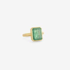 Details Lola Brooks 18k yellow gold & emerald-cut Zambian emerald ring, size 6 3/4. The 4.07ct stone measures approximately 7/16" x 5/16" & is set in Lola’s signature fine bezel setting. The comfort fit band tapers from 1/8″ to 1/16″ wide. - Zambian emerald, 4.07ct - 18k yellow gold - size 6 3/4 Sizing This ring can be resized. Please allow 2 - 6 weeks. Inquire about sizing fee. Luxury Timeless Open Emerald Ring, Heirloom Yellow Gold Emerald Open Ring, Modern Emerald Open Ring With Bezel Setting, Luxury 14k Gold Emerald Ring With Bezel Setting, Luxury Bezel-set Open Emerald Ring, Forms Of Communication, Cultural Identity, Zambian Emerald, Scale Design